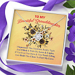 To My Beautiful Granddaughter I Squeezed This Necklace Really Tight Love Knot Necklace - Gift For Granddaughter