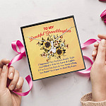 To My Beautiful Granddaughter I Squeezed This Necklace Really Tight Alluring Beauty Pendant Necklace