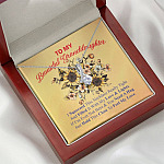 To My Beautiful Granddaughter I Squeezed This Necklace Really Tight Alluring Beauty Pendant Necklace