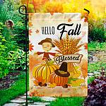 9HV. Hello Fall (5) Garden Flag Mockup 1