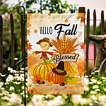 9HV. Hello Fall (5) Garden Flag Mockup 6