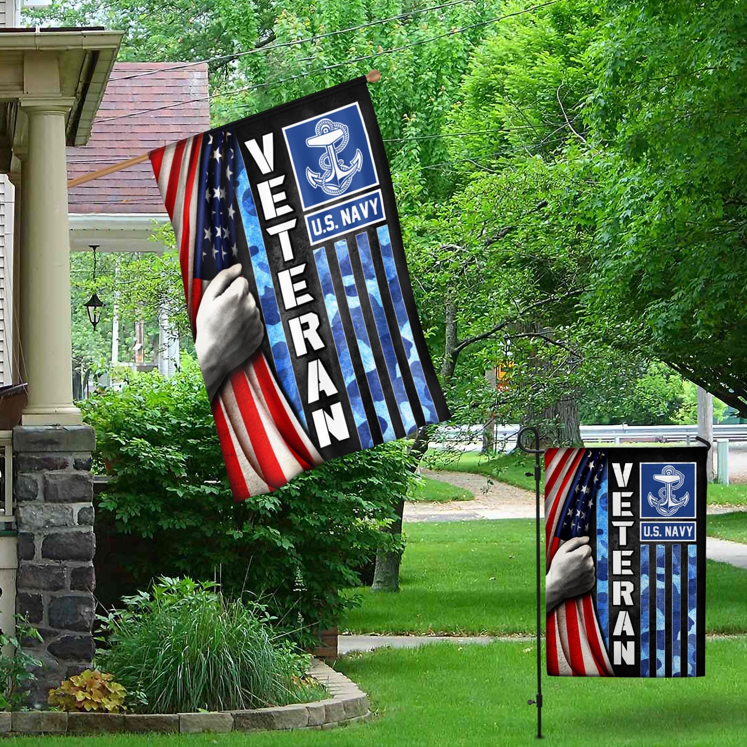 5O. Veteran Us Navy-side 1 Garden & House Mockup 1