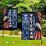 5O. Veteran Us Navy-side 1 Garden Flag Mockup 2 Side