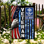 5O. Veteran Us Navy-side 1 Garden Flag Mockup 6