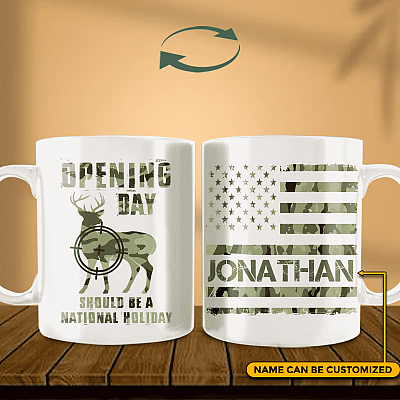 Personalized Opening Day Should Be A National Holiday Double-Sided Ceramic Coffee Mug - Beer Stein