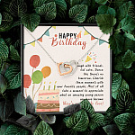 Happy Birthday Laugh With Friends Eat Cake There's So Much To Love Interlocking Hearts Pendant Necklace