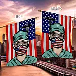 30 HG UU TIEN. Nurse American 1 House Flag Mockup 2 Side-2