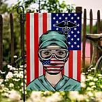 30 HG UU TIEN. Nurse American 1 Garden Flag Mockup 6