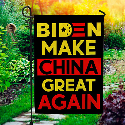 Joe Biden Make China Great Again Double Sided Flag - Pro America Anti Biden Flag