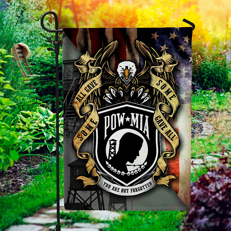 Pow Mia Eagle American Flag All Gave Some Garden Flag You Are Never Forgotten Memorial Day House Flag Cubebik