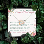 To My Stunning Smokin' Hot Soulmate Whenever You Feel Overwhelmed Interlocking Hearts Pendant Necklace