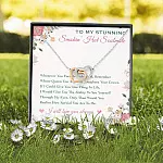 To My Stunning Smokin' Hot Soulmate Whenever You Feel Overwhelmed Interlocking Hearts Pendant Necklace