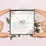 To My Stunning Smokin' Hot Soulmate Whenever You Feel Overwhelmed Interlocking Hearts Pendant Necklace