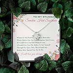 To My Stunning Smokin' Hot Soulmate Whenever You Feel Overwhelmed Love Knot Necklace