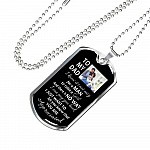 Personalized To My Dad From Daughter I Know It's Not Easy For A Man To Raise A Girl Dog Tag Pendant Necklace Personalized To My Dad From Daughter I Know It's Not Easy For A Man To Raise A Girl Dog Tag Pendant Necklace