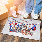 7BN. Patriotic Pups Doormat mockup 6