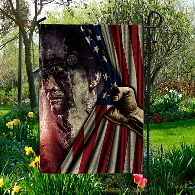 Native American Chief Decorative Garden Flag - House Flag - Native American Flag