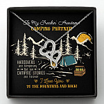 To My Freakin' Awesome Camping Partners Our Camping Stories Are Forever Double Hearts Necklace - Camper Gifts - Double Hearts Necklace To My Freakin' Awesome Camping Partners Our Camping Stories Are Forever Double Hearts Necklace - Camper Gifts - Double Hearts Necklace