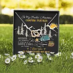 To My Freakin' Awesome Camping Partners Our Camping Stories Are Forever Interlocking Hearts Pendant Necklace