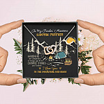 To My Freakin' Awesome Camping Partners Our Camping Stories Are Forever Interlocking Hearts Pendant Necklace