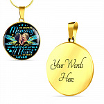 Personalized Photo In Loving Memory Of A Life So Beautiful Lived Circle Pendant Necklace