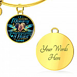 Personalized Photo In Loving Memory Of A Life So Beautiful Lived Circle Pendant Necklace