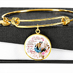 Personalized Photo I'll Love You Forever I'll Like You for Always From Mom Circle Pendant Necklace