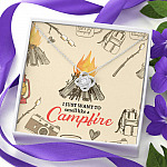 I Just Want To Smell Like A Camp Fire Love Knot Necklace - Camping Necklace