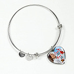 Personalized Photo Cardinals Appear When Angels Are Near Heart Pendant Necklace