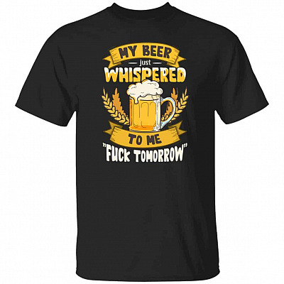 beer t, Black, Unisex T-Shirt