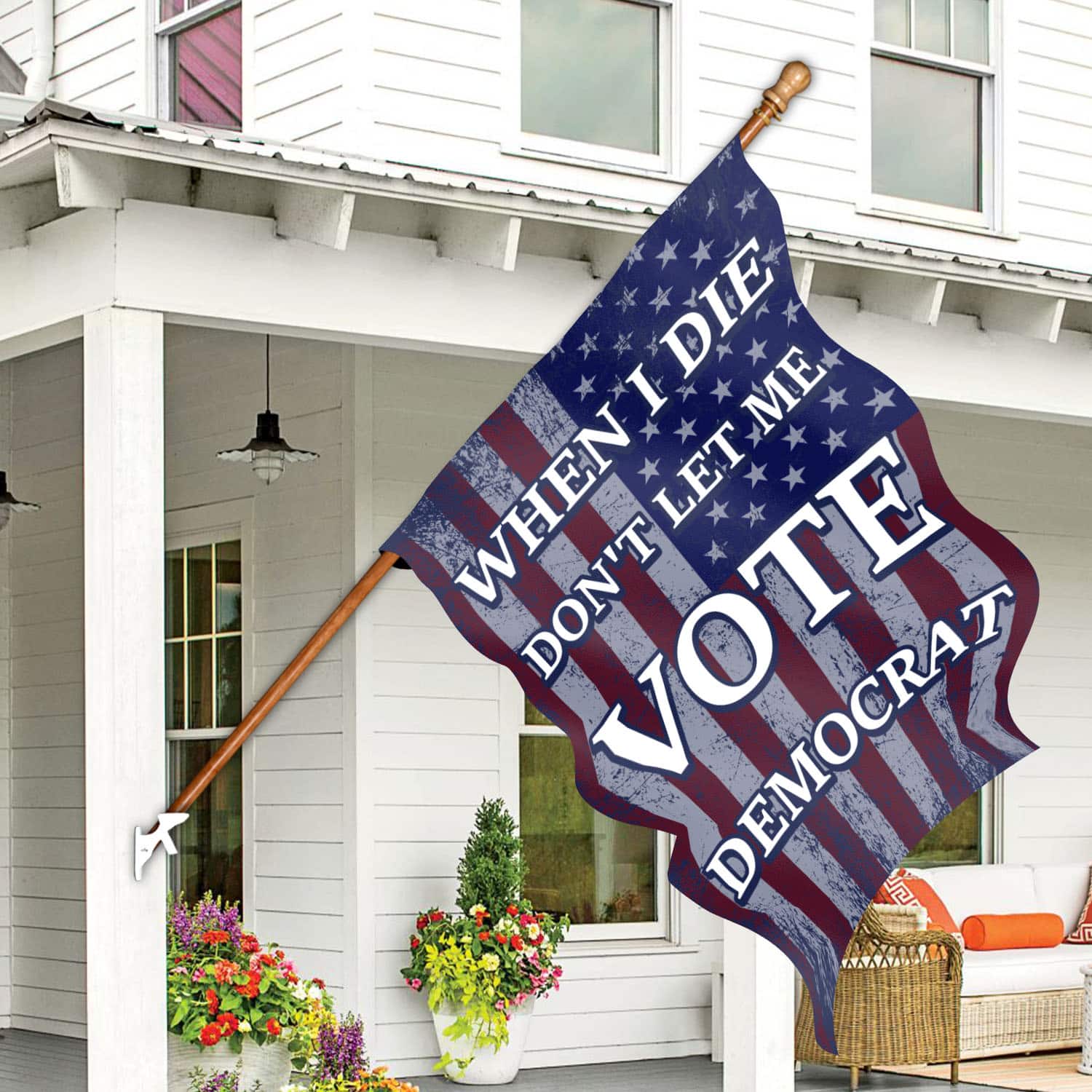 6NH. When I Die 2 House Flag Mockup 7