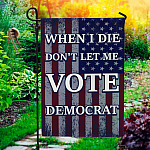 6NH. When I Die 2 Garden Flag Mockup 1