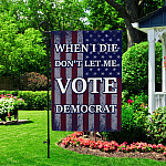 6NH. When I Die 2 Garden Flag Mockup 2