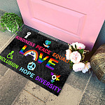 4Th. Kindness Peace doormat Doormat mockup 4