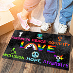 4Th. Kindness Peace doormat Doormat mockup 6