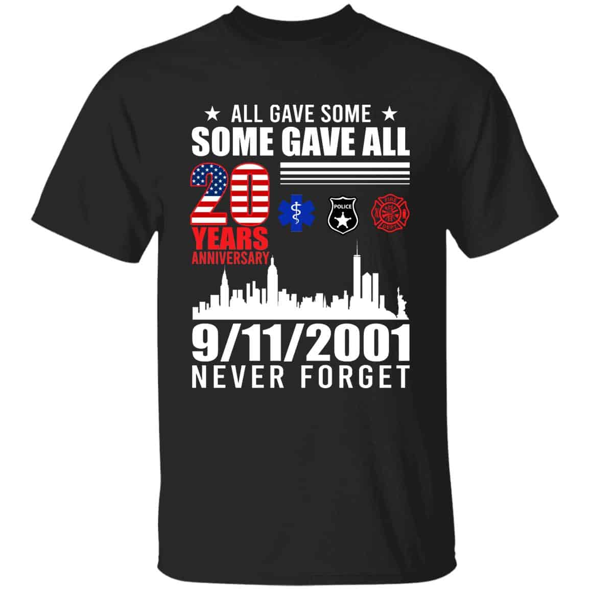 gave all, Black, Unisex T-Shirt