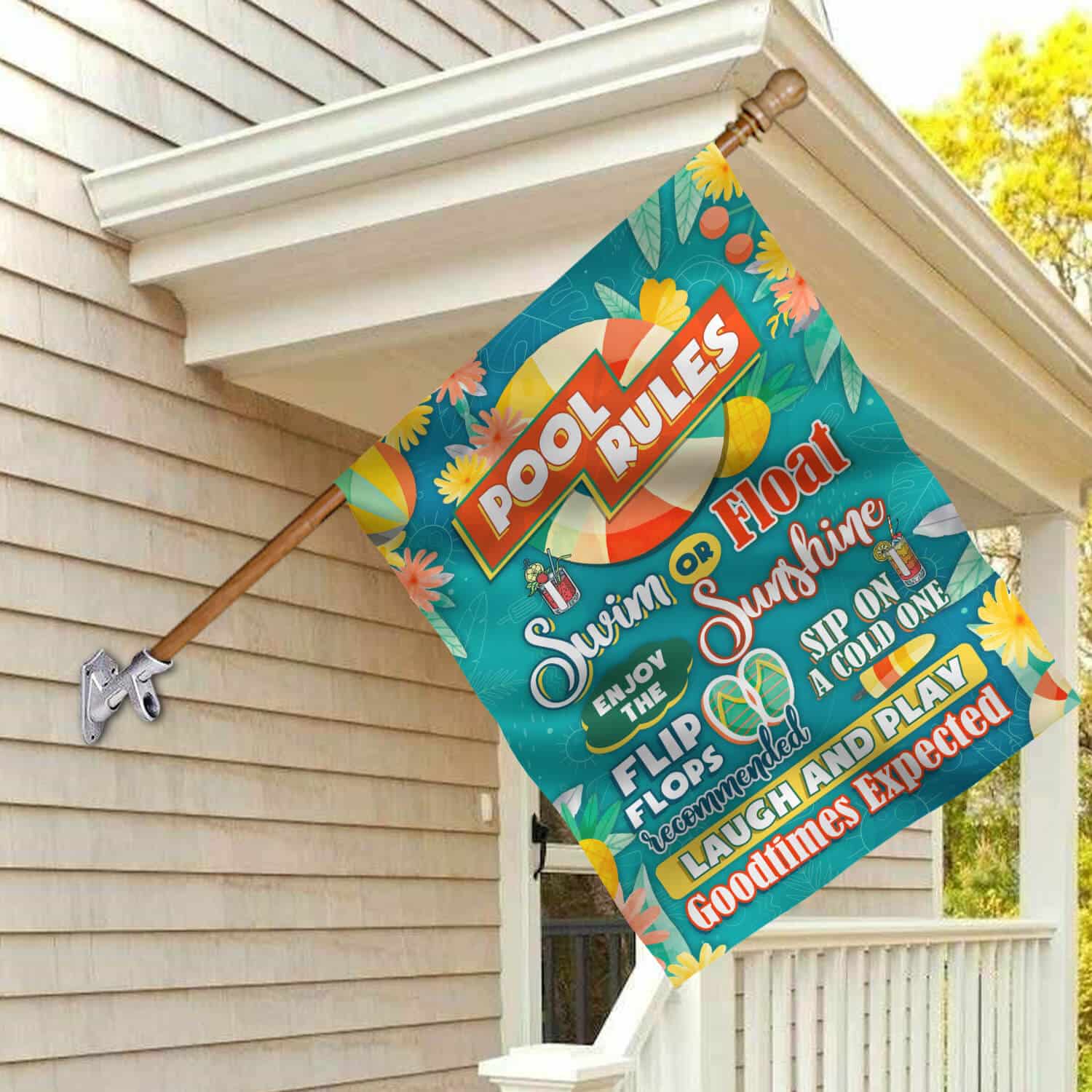 2HV. Pool Rules (8) House Flag Mockup 2