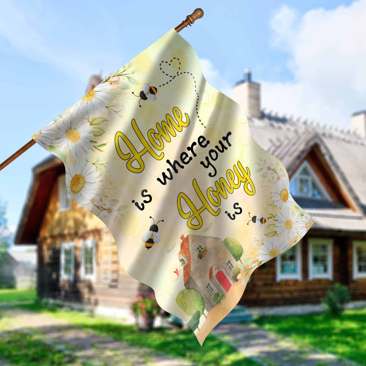 30x40 House Flag Mockup 5