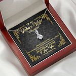 Personalized to My Future Wife Meeting You Was Fate Alluring Pendant Necklace