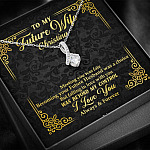 Personalized to My Future Wife Meeting You Was Fate Alluring Pendant Necklace