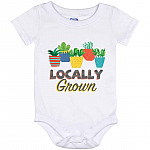 Locally Grown onesie, White, Baby Onesie - 12 Month