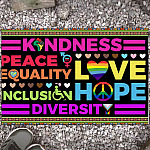 2VT. Kindness Peace Equality doormat Doormat mockup 13