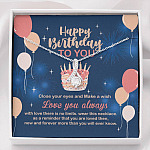 Happy Birthday To You Close Your Eyes And Make A Wish Alluring Beauty Necklace - Birthday Gifts For Women - Alluring Beauty Necklace