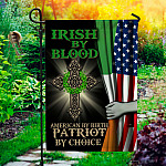 4NH. Irish By Blood Garden Flag Mockup 1