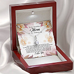 To My Beautiful Mom On My Wedding Day Still Your Little Girl Alluring Beauty Necklace Mother Of The Bride Gift