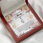 To My Beautiful Mom On My Wedding Day Still Your Little Girl Alluring Beauty Necklace Mother Of The Bride Gift