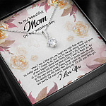 To My Beautiful Mom On My Wedding Day Still Your Little Girl Alluring Beauty Necklace Mother Of The Bride Gift