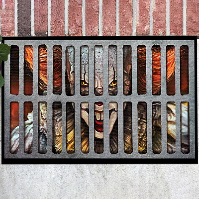 IT Clown Doormat - Outdoor Indoor Doormat - Scary Clown Door Mat