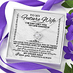 Future Wife Necklace to My Future Wife the Day I Met You My Life Changed Love Knot Pendant Necklace Future Wife Necklace to My Future Wife the Day I Met You My Life Changed Love Knot Pendant Necklace
