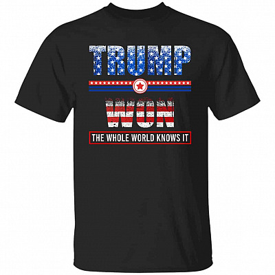 Trump Won Shirt, Black, Unisex T-Shirt